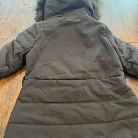 ASOS 4505 Black Ski jacket ~Fur hood with belted waist! ~Size 6 Petite! Gorgeous - Picture 12 of 15